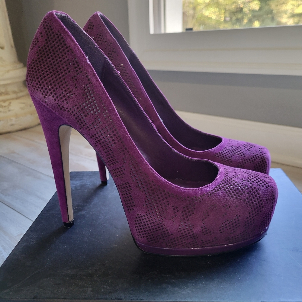Magenta Platform heels